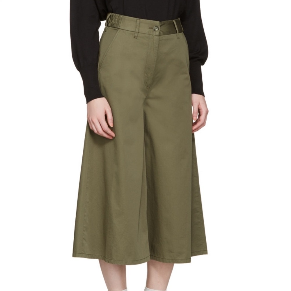 Maison Margiela MM6 Crop Wide Leg Pants 💎 Sz. 38